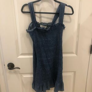 Denim fitted dress